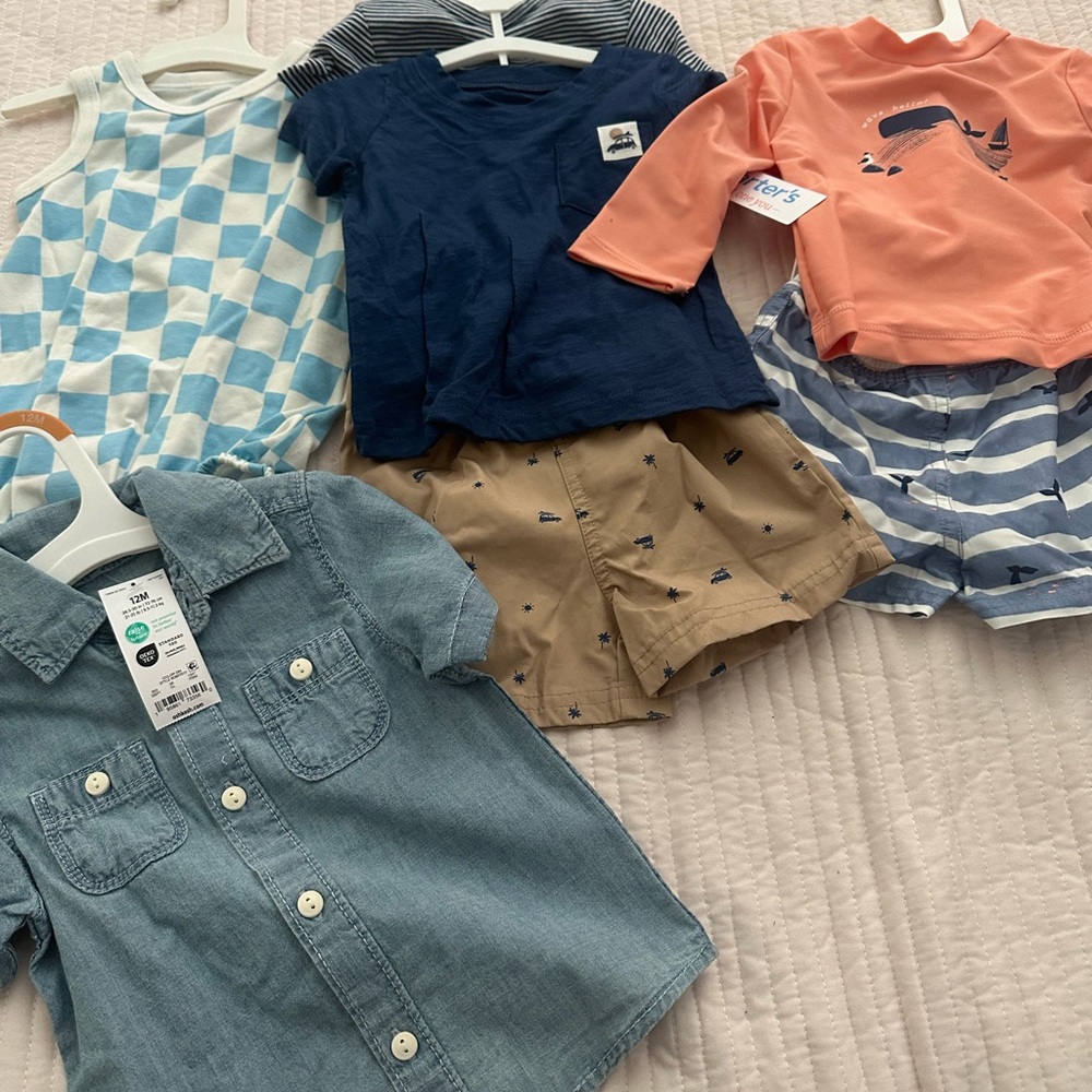 New lot of baby boy clothing 12 months